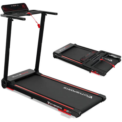 Tapis de Course Pliable 1400W,CITYSPORTS WP9,APP,Bluetooth,Vitesse 1-12km/h