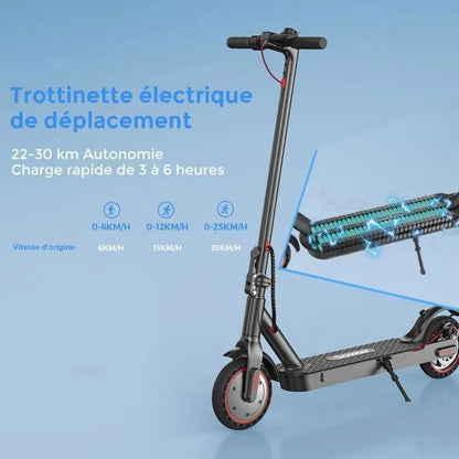 Trottinette Electrique iScooter i9 nouvelle adulte 8.5" 350W 36V7.5Ah Autonomie 22-30km charge maximale 120kg