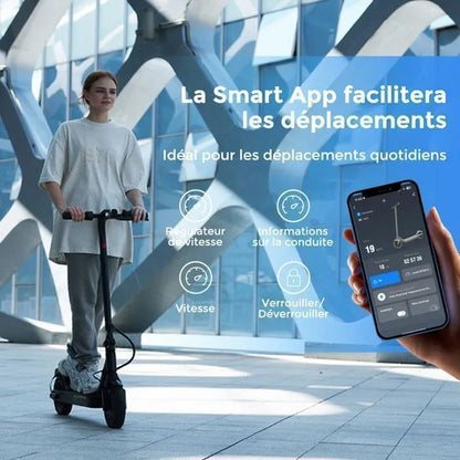 Trottinette Electrique iScooter i9 nouvelle adulte 8.5" 350W 36V7.5Ah Autonomie 22-30km charge maximale 120kg