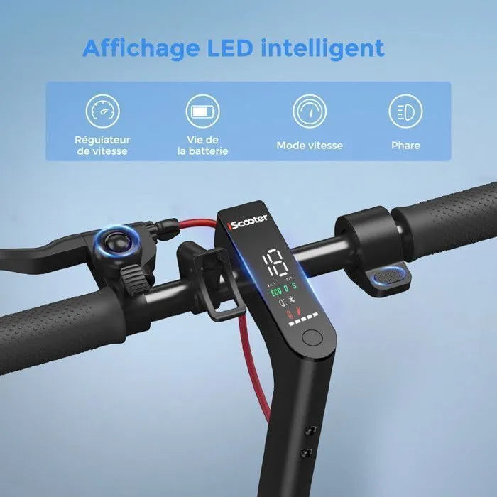Trottinette Electrique iScooter i9 nouvelle adulte 8.5" 350W 36V7.5Ah Autonomie 22-30km charge maximale 120kg